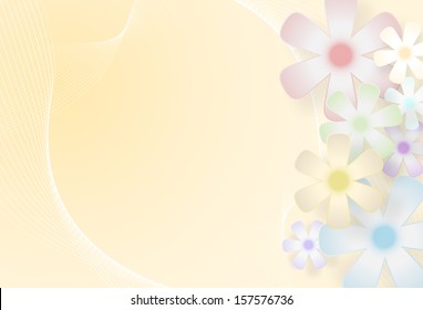 Vector Floral Background With Copy Space, Eps10 Vector, Gradient Mesh and Transparency used, Raster Version Available - Powered by Shutterstock - Get 15% off with code: PIKWIZARD15
