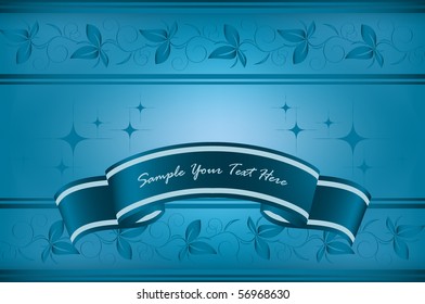 vector floral background with copy space. Elements for your design