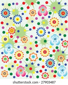 vector floral background for decor