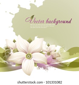 Vector Floral background for design