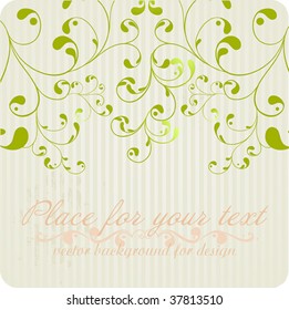 Vector floral background for design