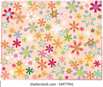vector floral background design