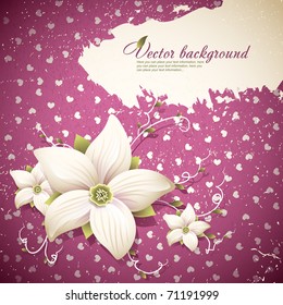 Vector Floral background for design