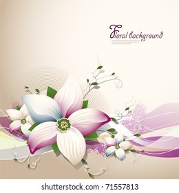 Vector Floral background for design