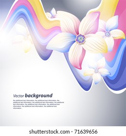 Vector Floral background for design