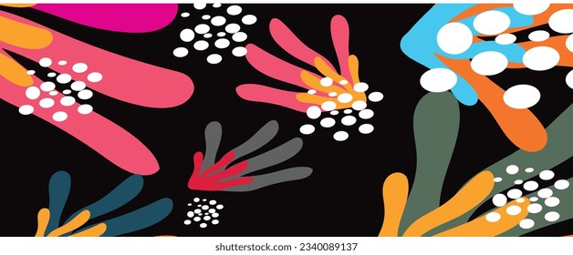diseño de fondo floral vectorial. fondo de patrón de flor abstracto 