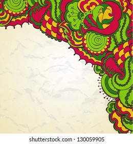 Vector floral background design element