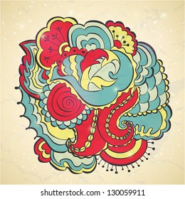 Vector floral background design element
