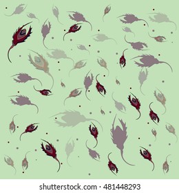 Vector floral background. Design for poster or apparel.