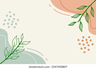 Modelo de Projeto de Plano de Fundo Floral de Vetor