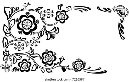 Vector floral background. Editable illustration.