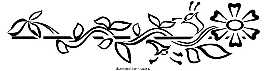Fondo vectorial floral. Ilustración editable.