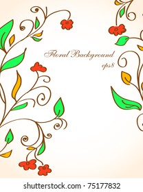 Vector Floral background. eps8 for you design