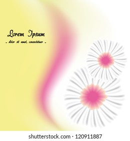 Vector floral background, flower