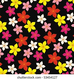 Vector floral background. Flower Abstraction