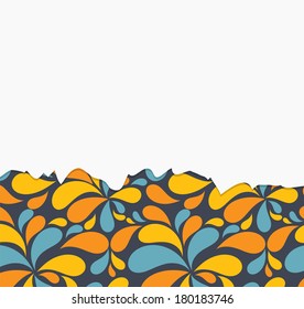 Vector Floral  Background with Flowers and Place for your Text or Logo 