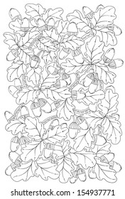 Vector floral background, hand drawn retro flowers and leaves in shades of gray