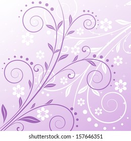 Vector floral background - Illustration