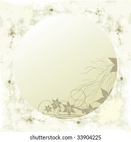 vector floral background, marble decorate