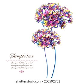 Vector Floral Background. Perfect for invitations. EPS10
