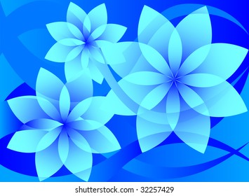 Vector floral background in pink.