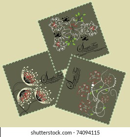 vector floral background with place for your text