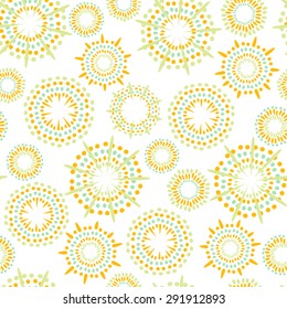 Vector floral background. Seamless flowers pattern.