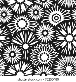 Vector floral background Seamless pattern