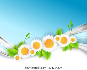 Vector floral background. Spring backdrop for the design of flowers. Eps10