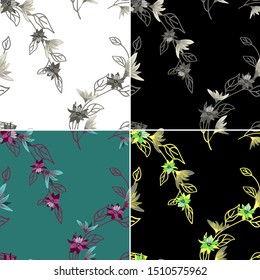 Vector floral background. Summer color. Seamless floral background. Seamless vector pattern. Surface pattern design