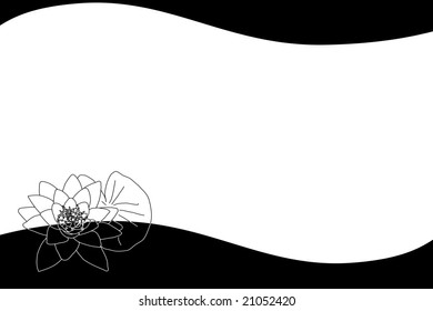 vectorial - fondo floral dos colores