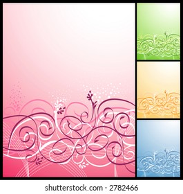 vector floral background. Very gentle and beautiful!