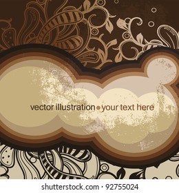 vector floral background in a vintage style. eps10