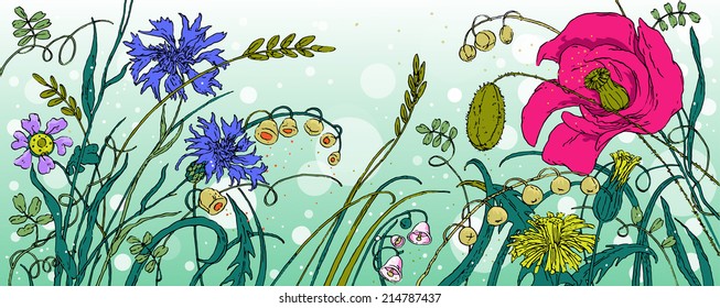 VECTOR Floral background which can be used for birthday cards or like any kind of banner on your blog , printing goods and more.