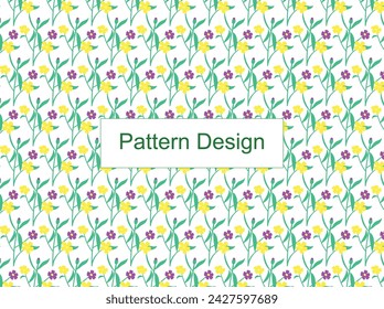 Vector floral background with yellow spirals template