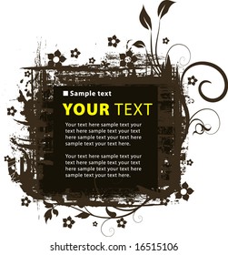 vector floral background so you can add your own images