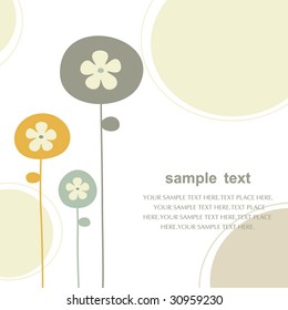 diseño de fondo floral vectorial