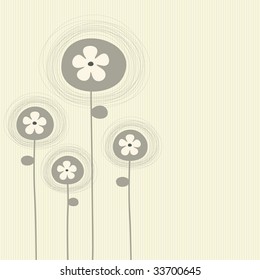 diseño de fondo floral vectorial