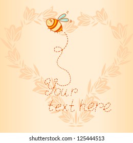 Vector floral background/yellow.