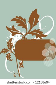 Vector floral banner