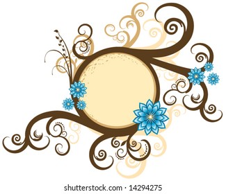 Vector Floral Banner