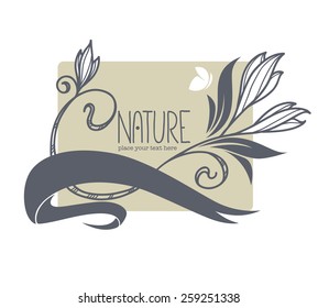 vector floral banner