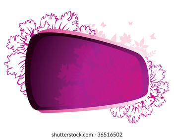 Vector floral banner