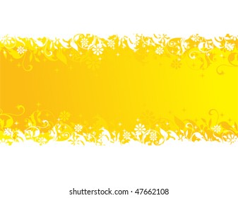 Vector floral banner