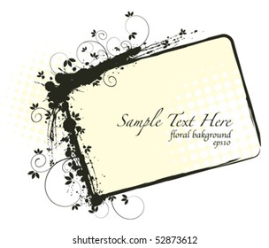 vector floral banner