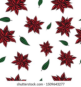 vector floral banner backgrounds and seamless pattern. Linear illustration of lily flowers and leaves. Concept for boutique, jewelry, beauty salon, spa, fashion, flyer, invitation, banner design. hand