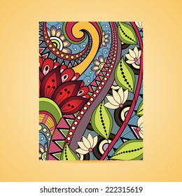 Vector Floral Banner. Place for text