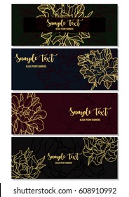 Vector Floral Banner Templates