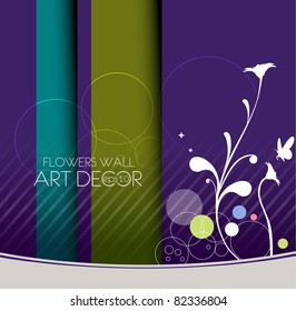 vector floral banner/postar design element,