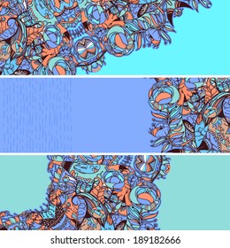 Vector floral banners 